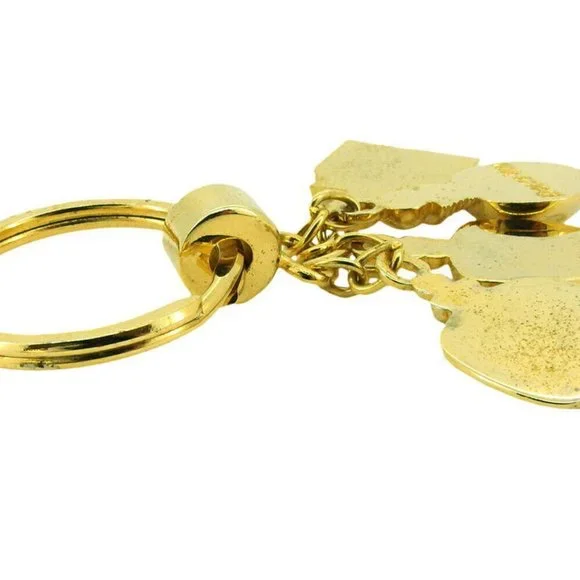 Authentic Dior Key Ring Puffy Motif Gold Plated - Picture 7 of 7